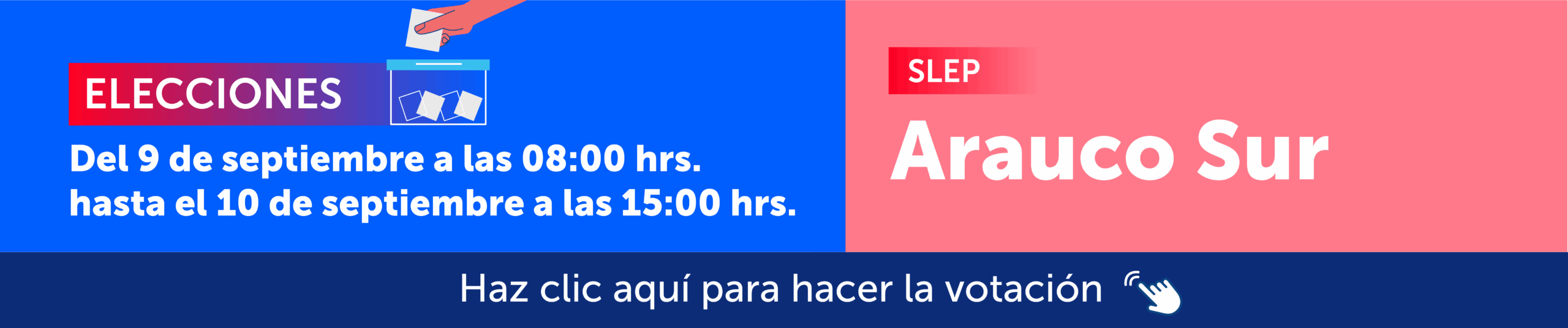 Banner SLEP Arauco Sur Banner slep arauco sur