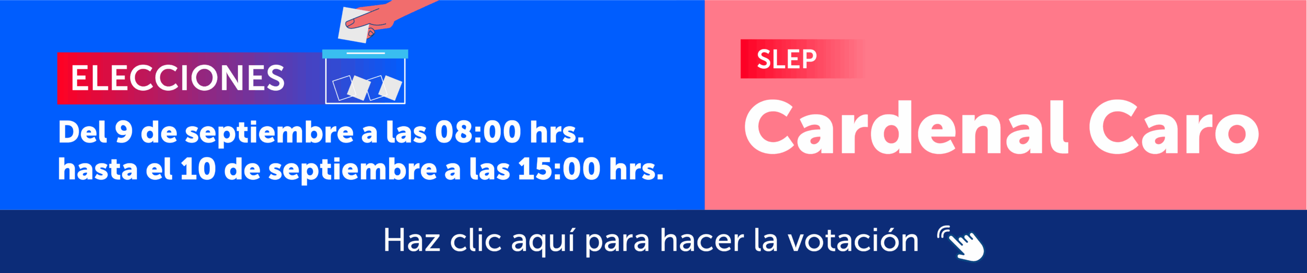 Banner SLEP Cardenal Caro Banner slep cardenal caro