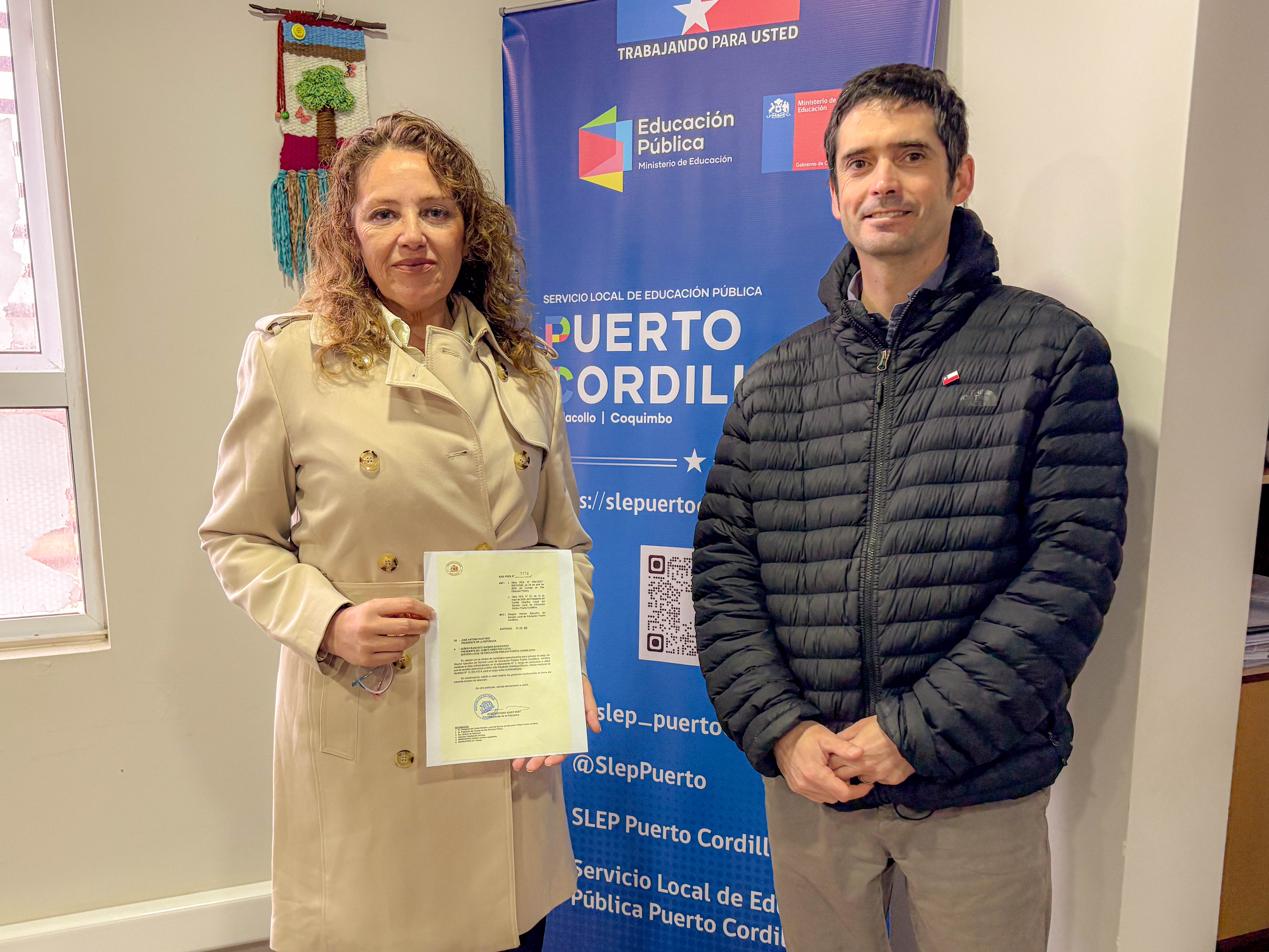 Presidente Kast nombra, mediante el Sistema de Alta Dirección Pública, a la Directora Ejecutiva del SLEP Puerto Cordillera