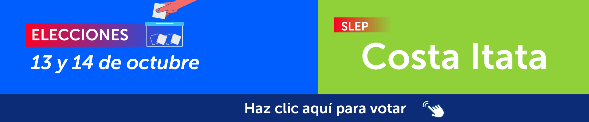 Banner votación costa itata
