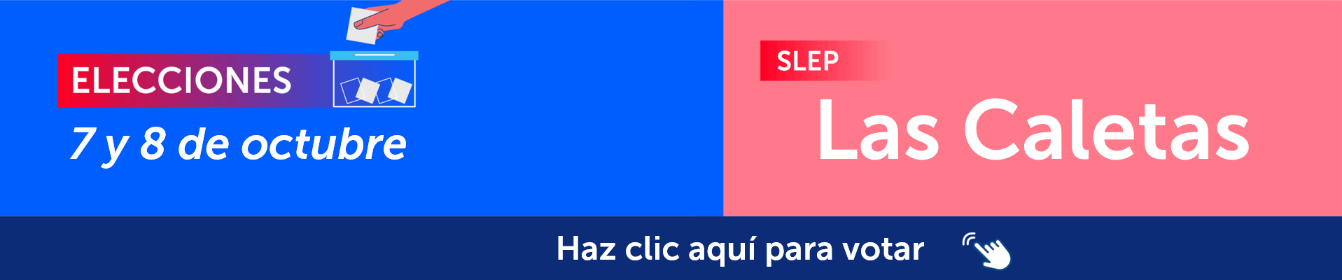 Banner votación las caletas